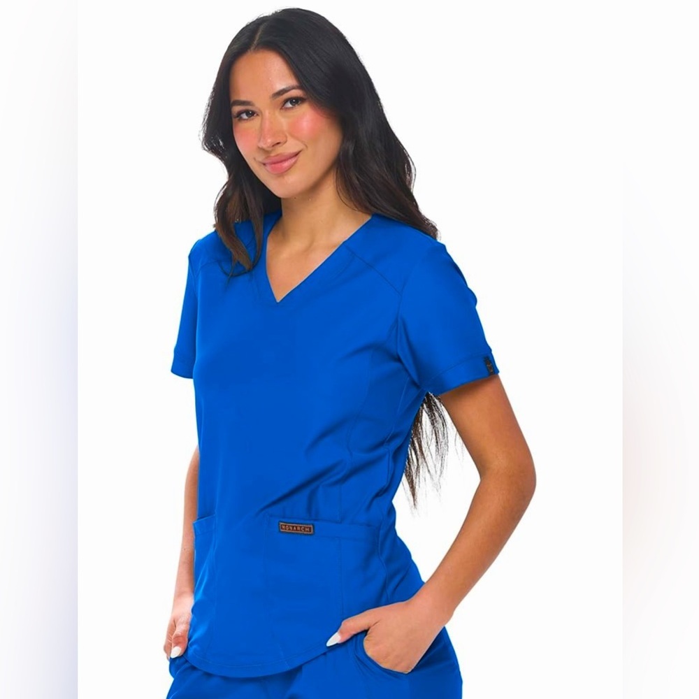 BNWOT Royal Blue Monarch Scrub Top Size XS